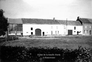 La ferme de la famille Hardy à Hamerenne, près de Han-sur-Lesse